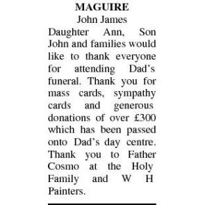 Photo of JOHN JAMES MAGUIRE