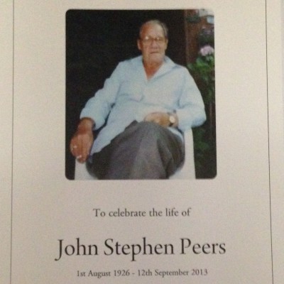 Notice Gallery for JOHN JACK PEERS