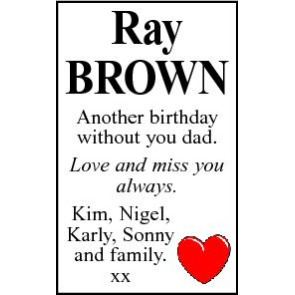 Photo of BROWN Ray