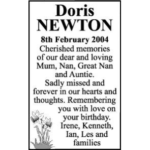 Photo of NEWTON Doris