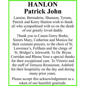 Photo of PATRICK JOHN HANLON