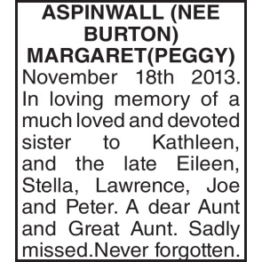 Photo of ASPINWALL BURTON MARGARET PEGGY