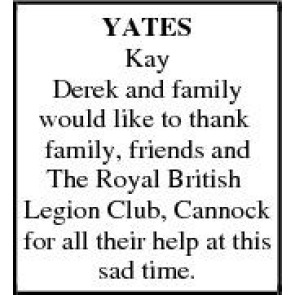 Photo of KAY DEREK YATES