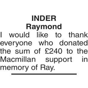 Photo of Raymond INDER