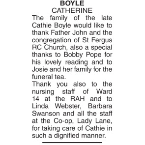 Photo of CATHERINE BOYLE