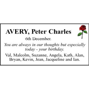 Photo of PETER CHARLES AVERY