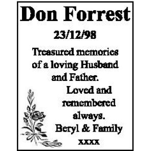 Photo of FORREST Don