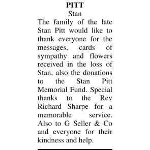 Photo of STAN PITT