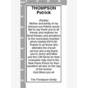 Photo of Patrick (Paddy) THOMPSON