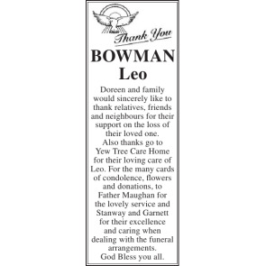Photo of LEO BOWMAN