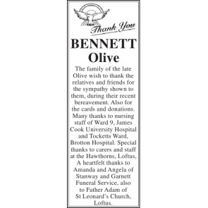 Photo of OLIVE BENNETT