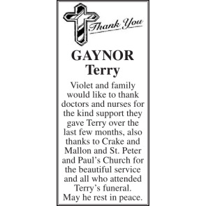 Photo of TERRY GAYNOR