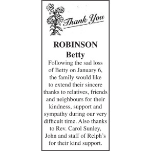 Photo of BETTY ROBINSON