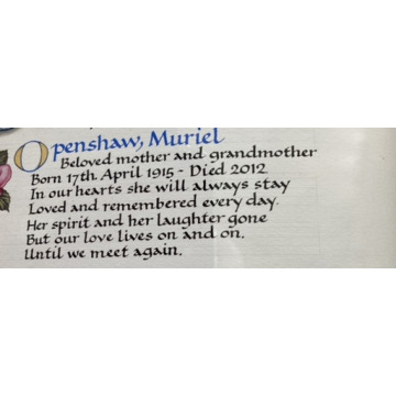 Notice Gallery for MURIEL OPENSHAW
