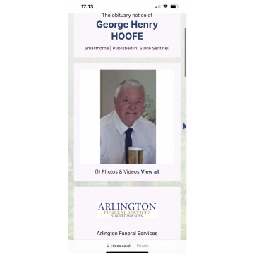 Photo for notice George Henry HOOFE
