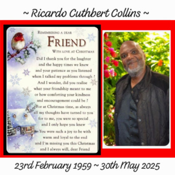 Photo for notice Ricardo Cuthbert COLLINS