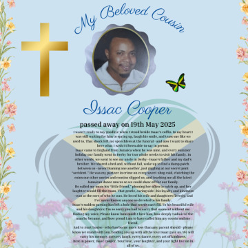 Photo for notice Isaac Nathaniel COOPER