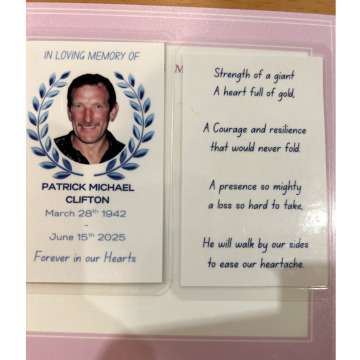 Notice Gallery for Patrick Michael CLIFTON