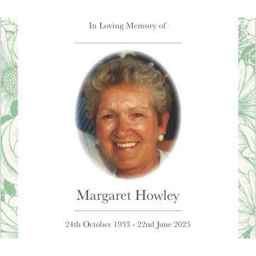 Photo for notice Margaret HOWLEY