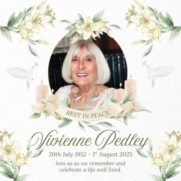 Notice Gallery for Vivienne PEDLEY