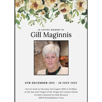 Photo for notice Gill MAGINNIS