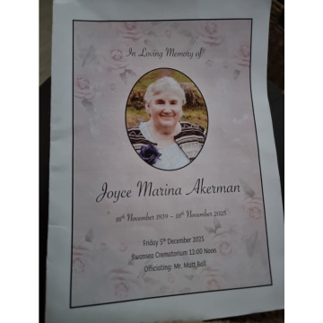 Photo for notice Joyce Marina AKERMAN