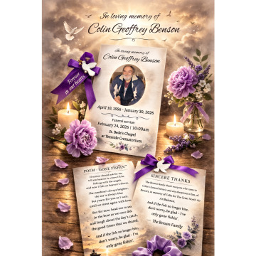 Photo for notice Colin Geoffrey BENSON