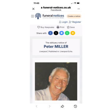 Photo for notice Peter MILLER