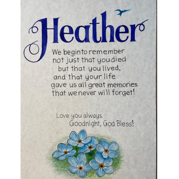 Photo for notice Heather WEBLEY