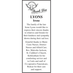 Photo of IRENE LYONS