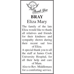 Photo of ELIZA MARY BRAY