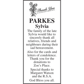 Photo of SYLVIA PARKES