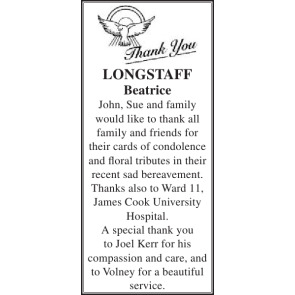 Photo of BEATRICE JOHN LONGSTAFF